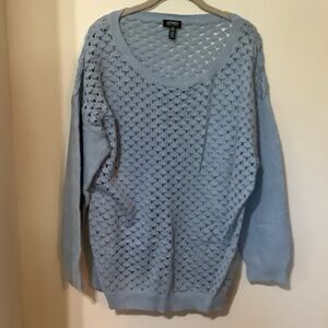 Jones New York Light Blue Knit Sweater